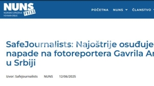Osuda napada na fotoreportera